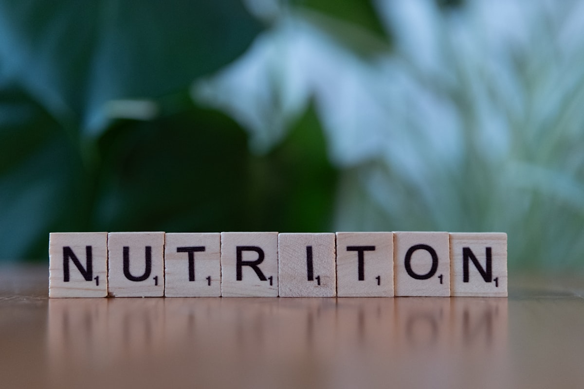 Nutritionist consultation workspace with healthy foods